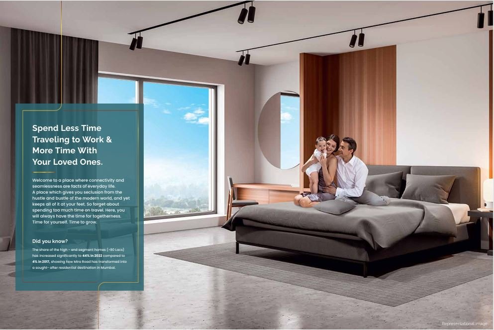 Luxurious master bedroom – Kalpataru Srishti Namaah, Mira Road