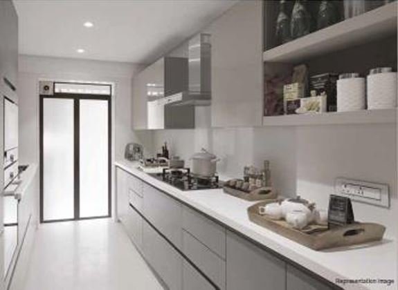 Designer tile flooring – Kalpataru Srishti Namaah, Mira Road