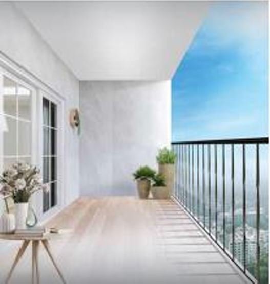 Creek-facing balcony – Kalpataru Srishti Namaah, Mira Road